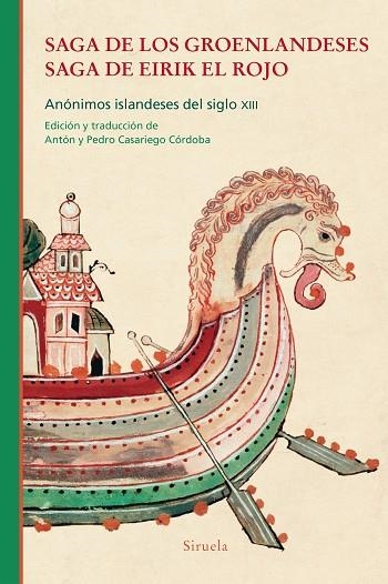 SAGA DE LOS GROENLANDESES. SAGA DE EIRIK EL ROJO | 9788418708589 | ANÓNIMOS ISLANDESES DEL SIGLO XIII, | Llibreria La Gralla | Librería online de Granollers