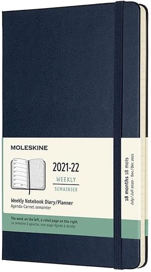AGENDA MOLESKINE 2021-2022 18 MESOS SETMANAL L BLAU ZAFIR TA | 8056420856286 | MOLESKINE | Llibreria La Gralla | Librería online de Granollers