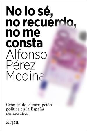 NO LO SÉ, NO RECUERDO, NO ME CONSTA | 9788418741012 | PÉREZ MEDINA, ALFONSO | Llibreria La Gralla | Llibreria online de Granollers