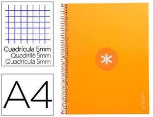 LLIBRETA ANTARTIK ESPIRAL A4 80F QUADRICULA MICROPERFORAT CARTRO TARONJA | 8423473022959 | 161811 | Llibreria La Gralla | Librería online de Granollers