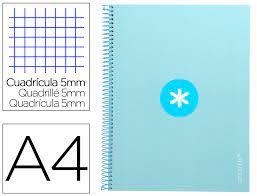 LLIBRETA ANTARTIK ESPIRAL A4 80F QUADRICULA MICROPERFORAT CARTRO BLAU CEL | 8423473022997 | 161815 | Llibreria La Gralla | Librería online de Granollers