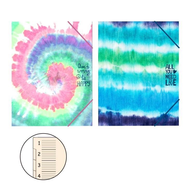 CARPETA SEPARADORS TIE DYE BE HAPPY/LOVE | 8412885182382 | SEN1840321 | Llibreria La Gralla | Llibreria online de Granollers