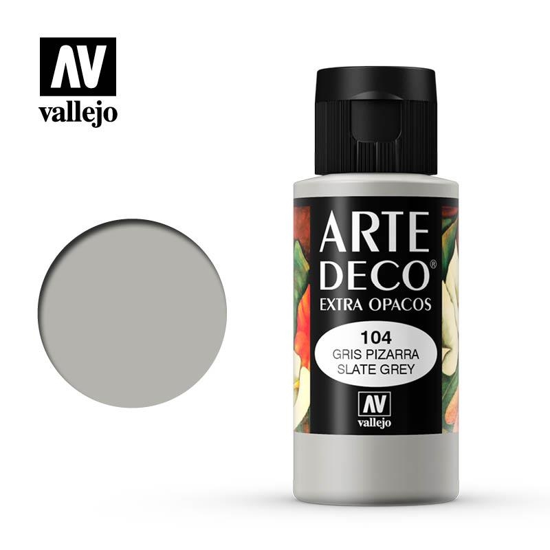 ART DECO VALLEJO 60ML 104 GRIS PISSARRA | 8429551851046 | 85104 | Llibreria La Gralla | Llibreria online de Granollers