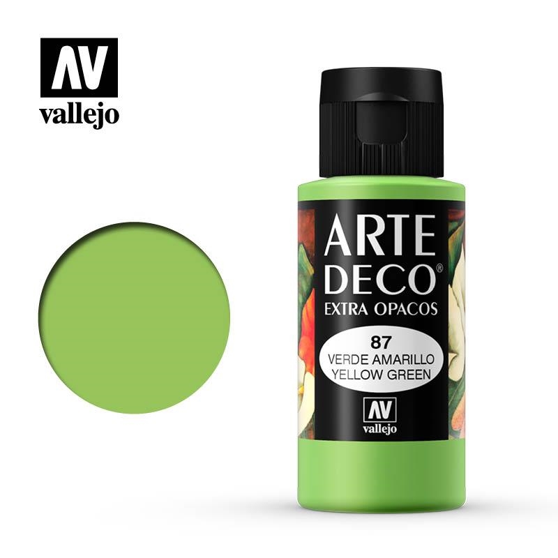 ART DECO VALLEJO 60ML 087 VERD GROC | 8429551850872 | 85087 | Llibreria La Gralla | Llibreria online de Granollers