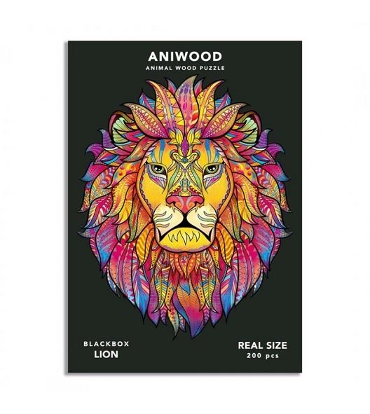 PUZLE ANIWOOD LLEÓ 200 PECES | 7263679231646 | ANIWOOD | Llibreria La Gralla | Librería online de Granollers