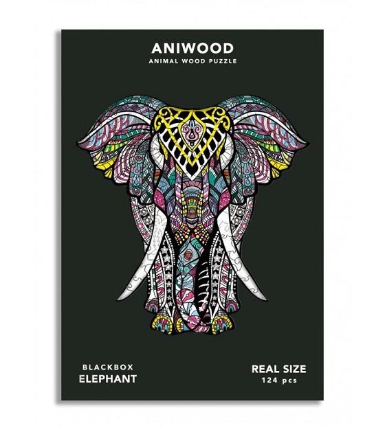 PUZLE ANIWOOD ELEFANT 124 PECES | 7263679231264 | ANIWOOD | Llibreria La Gralla | Librería online de Granollers