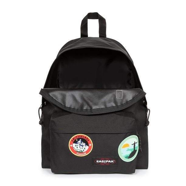 MOTXILLA EASTPAK PADDED PAK'R PATCHED BLACK | 195436329129 | EASK000620K50 | Llibreria La Gralla | Llibreria online de Granollers