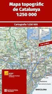 MAPA TOPOGRAFIC DE CATALUNYA 1:250.000 -I | 9788418601224 | ICGC | Llibreria La Gralla | Llibreria online de Granollers