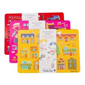 JOC DE PLANTILLES PER DIBUIXAR | 3575677136033 | MOULIN ROTY | Llibreria La Gralla | Librería online de Granollers