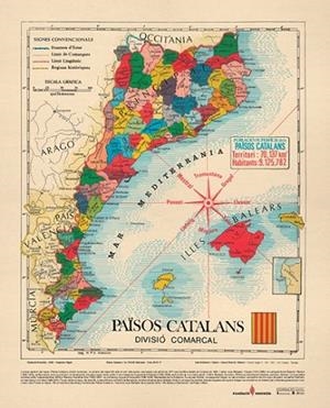 MAPA PAÏSOS CATALANS (70 X 50) | 9789201797513 | BALLESTER CANALS, JOAN/ ANTONI BESCOS, A | Llibreria La Gralla | Librería online de Granollers