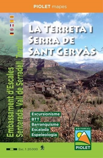 TERRETA I SERRA DE SANT GERVAS, LA MAPA PIOLET 1:20.000 | 9788412188080 | PIOLET | Llibreria La Gralla | Librería online de Granollers