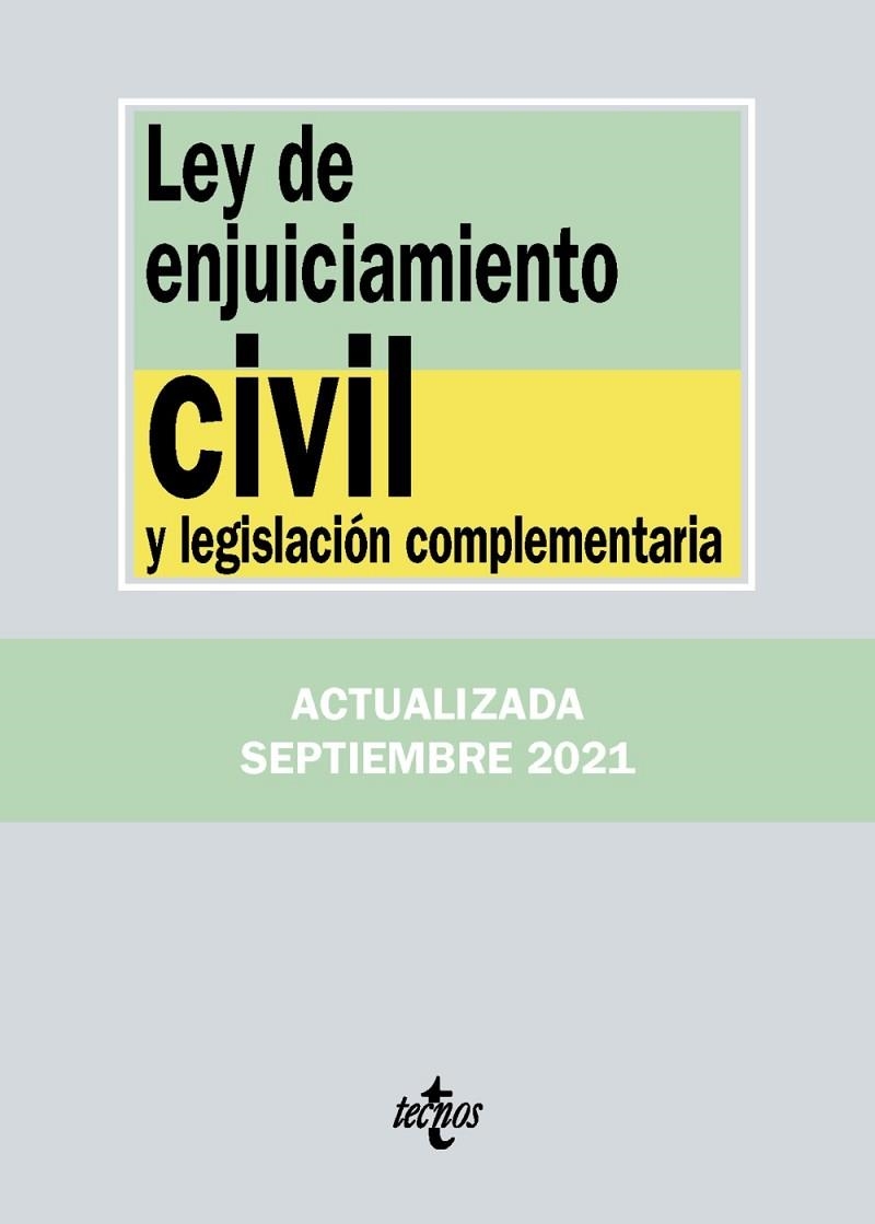 LEY DE ENJUICIAMIENTO CIVIL Y LEGISLACIÓN COMPLEMENTARIA (ED. 2021) | 9788430982707 | EDITORIAL TECNOS | Llibreria La Gralla | Llibreria online de Granollers
