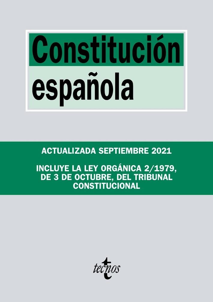 CONSTITUCIÓN ESPAÑOLA (ED. 2021) | 9788430982806 | EDITORIAL TECNOS | Llibreria La Gralla | Llibreria online de Granollers
