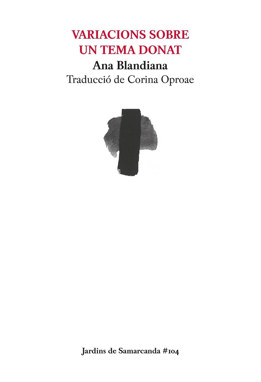 VARIACIONS SOBRE UN TEMA DONAT | 9788497667418 | BLANDIANA, ANA | Llibreria La Gralla | Librería online de Granollers