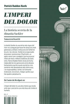 IMPERI DEL DOLOR, L' | 9788417339739 | RADDEN KEEFE, PATRICK | Llibreria La Gralla | Librería online de Granollers