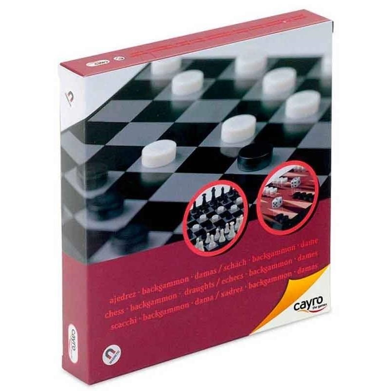 AJEDREZ - BACKGAMMON - DAMAS MAGNÈTICO | 8422878404407 | CAYRO GAMES | Llibreria La Gralla | Llibreria online de Granollers