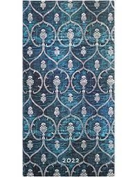 AGENDA PAPERBLANKS BLUE VELVET 2022 S/V SLIM APAISAT | 9781439776858 | DE7685-8 | Llibreria La Gralla | Llibreria online de Granollers