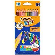 COLORS 12 UNITATS BIC STRIPES | 3086123499102 | 9505221 | Llibreria La Gralla | Librería online de Granollers