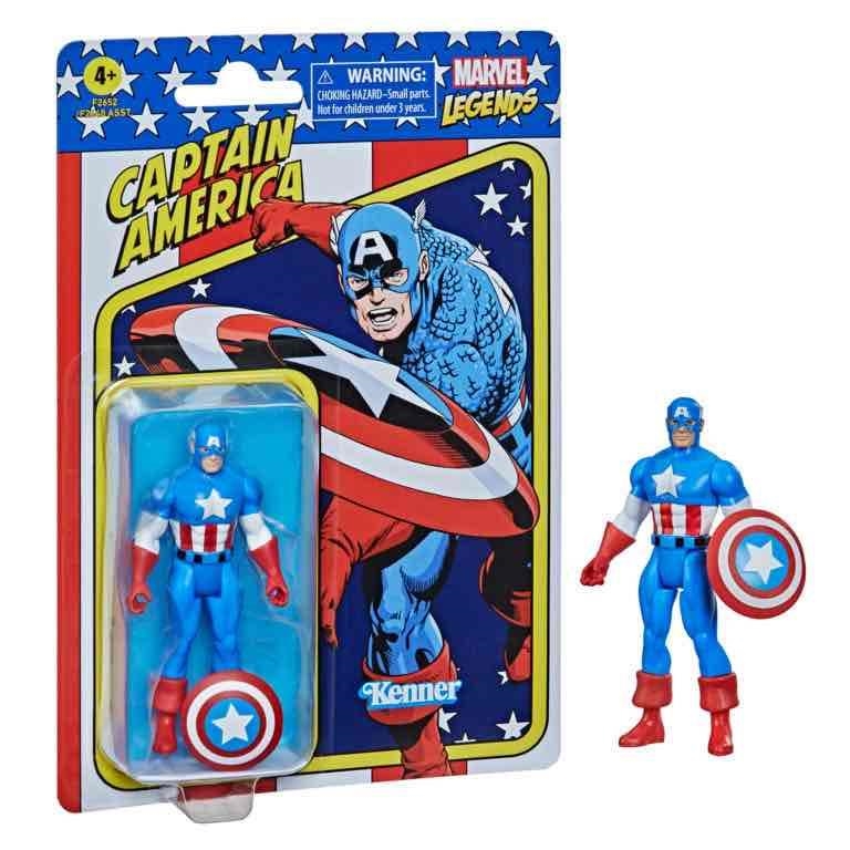 CAPITAN AMERICA FIGURA 9.5 CM MARVEL LEGENDS RETRO F26525X0 | 5010993842513 | HASBRO | Llibreria La Gralla | Llibreria online de Granollers