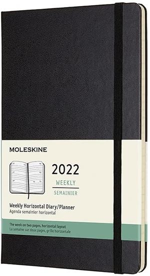 AGENDA 2022 12 MESES SETMANAL HORIZONTAL L NEGRA | 8056420855982 | MOLESKINE | Llibreria La Gralla | Librería online de Granollers