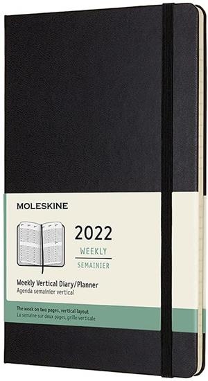 AGENDA 2022 12 MESES SEMANAL VERTICAL L NEGRA TAPA | 8056420856101 | MOLESKINE | Llibreria La Gralla | Librería online de Granollers