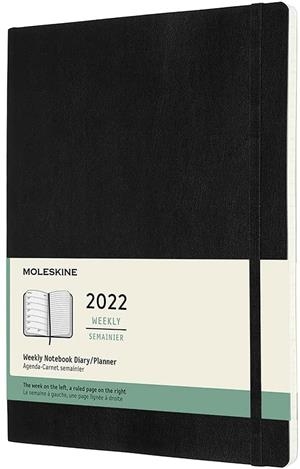 AGENDA MOLESKINE 2022 12 MESES SETMANAL XL NEGRA TAPA BLANDA | 8056420855845 | MOLESKINE | Llibreria La Gralla | Librería online de Granollers
