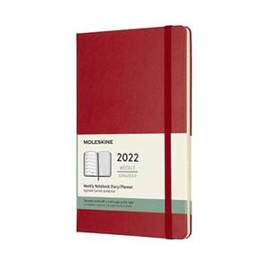 AGENDA MOLESKINE 2022 12 MESES SETMANAL L VERMELLA S. TAPA DURA | 8056420855777 | MOLEKSINE | Llibreria La Gralla | Llibreria online de Granollers