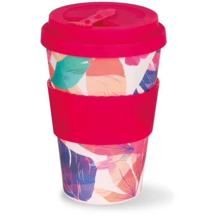 TASSA IDRINK BAMBO 435ML FULLES LILES | 8052877043231 | IDRID0104 | Llibreria La Gralla | Llibreria online de Granollers