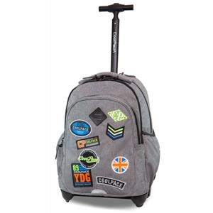 MOTXILLA RODES COOLPACK BADGES GREY | 5907620137947 | COOB28052 | Llibreria La Gralla | Llibreria online de Granollers