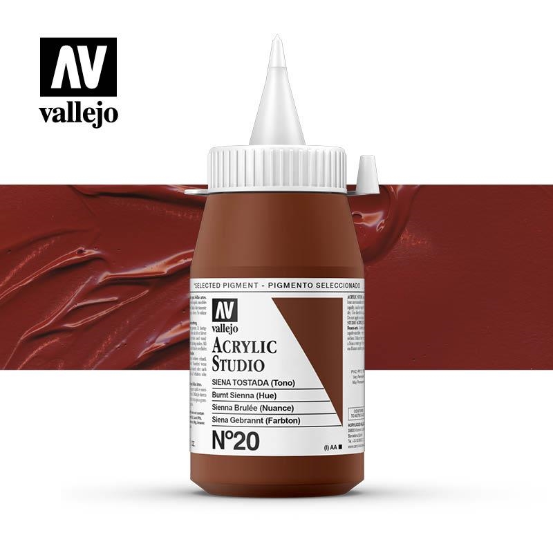 ACRÍLIC STUDIO VALLEJO 500ML 20 SIENA TOSTADA | 8429551230209 | 23020 | Llibreria La Gralla | Llibreria online de Granollers