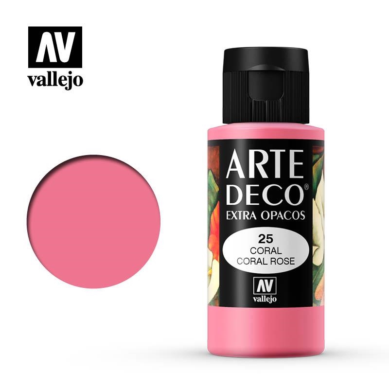 ART DECO VALLEJO 60ML 25 CORAL | 8429551850254 | 85025 | Llibreria La Gralla | Llibreria online de Granollers