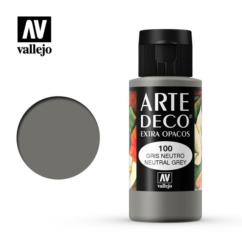 ART DECO VALLEJO 60ML 100 GRIS NEUTRE | 8429551851008 | 85100 | Llibreria La Gralla | Llibreria online de Granollers