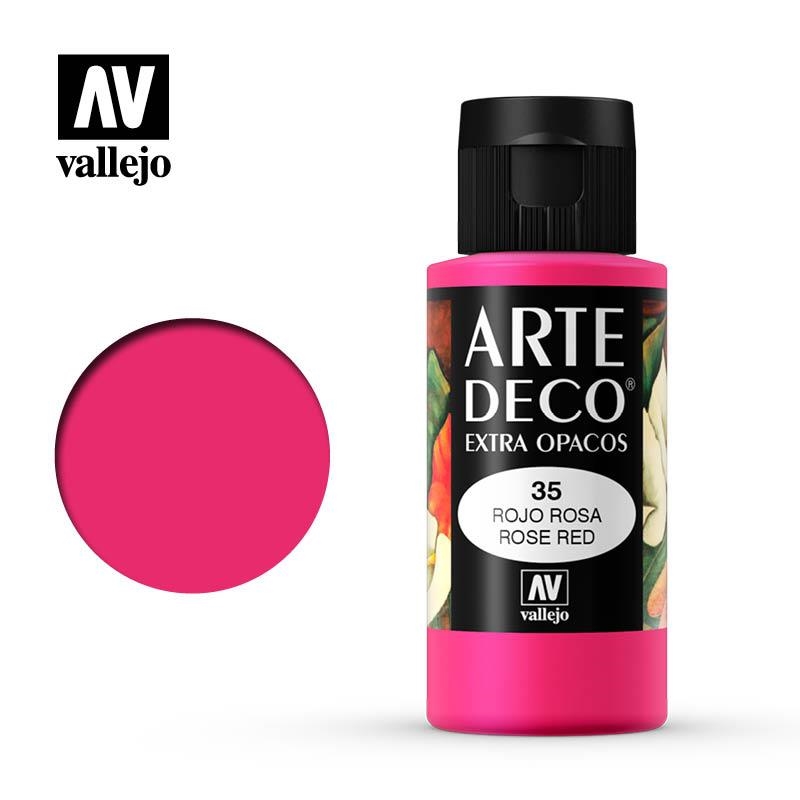 ART DECO VALLEJO 60ML 035 VERMELL ROSA | 8429551850353 | 85035 | Llibreria La Gralla | Llibreria online de Granollers