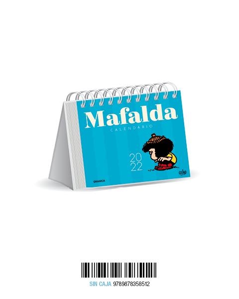 MAFALDA 2022, CALENDARIO DE ESCRITORIO AZUL CLARO | 9789878358512 | QUINO | Llibreria La Gralla | Llibreria online de Granollers