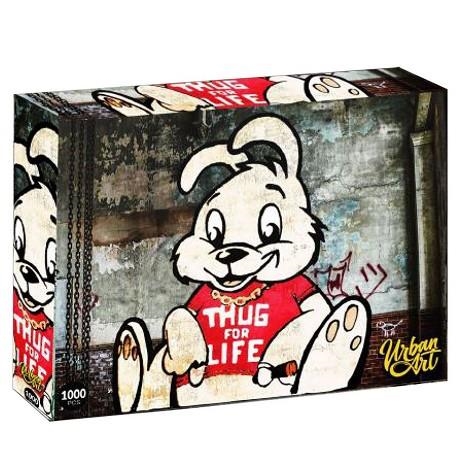 PUZZLE URBAN ART BANKSY THUG FOR LIFE 1000 PIEZAS | 6708892262370 | BRANDS INTERNATIONAL | Llibreria La Gralla | Llibreria online de Granollers