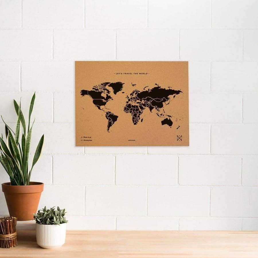 MAPAMUNDI CORCHO L NEGRO - WOODY MAP NATURAL WORLD | 8436563400049 | MISS WOOD | Llibreria La Gralla | Librería online de Granollers