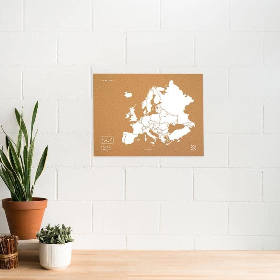 MAPA DE CORCHO L BLANCO - WOODY MAP NATURAL EUROPA | 8436563401473 | MISS WOOD | Llibreria La Gralla | Librería online de Granollers