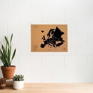 MAPA DE CORCHO L NEGRO - WOODY MAP NATURAL EUROPA | 8436563401466 | MISS WOOD | Llibreria La Gralla | Librería online de Granollers