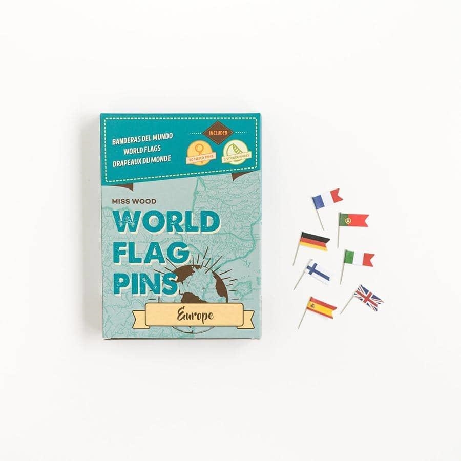 PINS BANDERITAS DEL MUNDO. EUROPA | 8436563401695 | MISS WOOD | Llibreria La Gralla | Llibreria online de Granollers