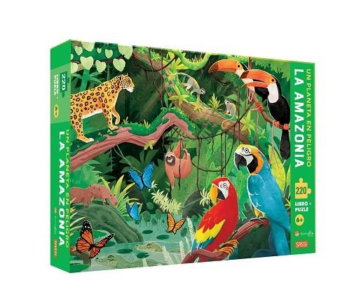 AMAZONAS. 220 PIEZAS. CON PUZZLE. EDIC. ILUSTRADO (ESPAÑOL) | 9788418127496 | V. BONAGURO/E. LORENZI | Llibreria La Gralla | Llibreria online de Granollers