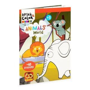 STICK & COLOR ANIMAL'S WORLD | 9788427872400 | A.A.V.V. | Llibreria La Gralla | Librería online de Granollers