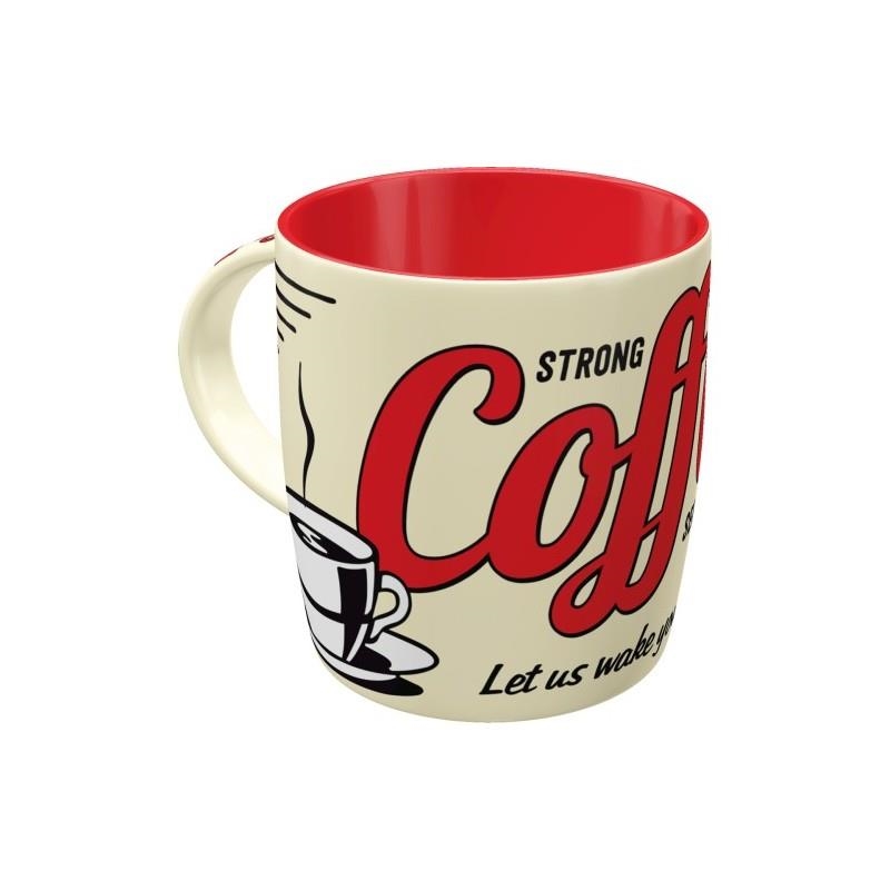 TASSA CERAMICA STRONG COFFEE SERVED HERE | 4036113430225 | VV.AA | Llibreria La Gralla | Librería online de Granollers