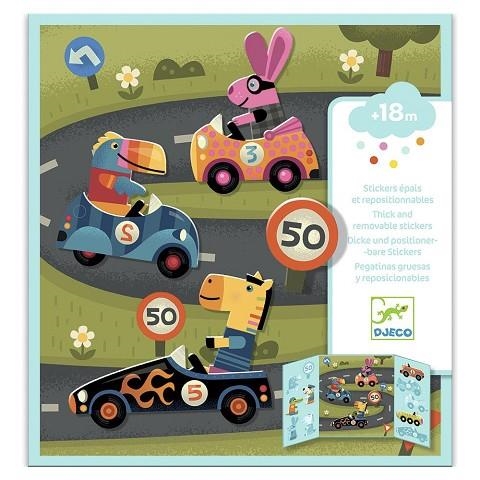 ENGANXINES DJECO COTXES REPOSICIONABLES | 3070900090736 | TOP9073 | Llibreria La Gralla | Llibreria online de Granollers