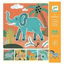 PLANTILLES DJECO ANIMALS SALVATGES | 3070900089167 | TOP8916 | Llibreria La Gralla | Llibreria online de Granollers