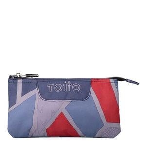 PORTATOT TRIPLE TOTTO TABLERO BLAU VERMELL | 7704758471954 | AC52ECO0122120Z2JG | Llibreria La Gralla | Librería online de Granollers