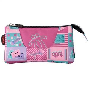 PORTATOT TRIPLE TOTTO TABLERO ROSA COLORS PASTEL | 7704758471916 | AC52ECO00122120Z2DN | Llibreria La Gralla | Librería online de Granollers