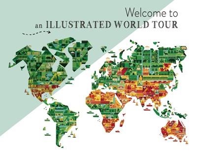 WELCOME TO AN ILLUSTRATED WORLD TOUR | 9788417557430 | VVAA | Llibreria La Gralla | Llibreria online de Granollers