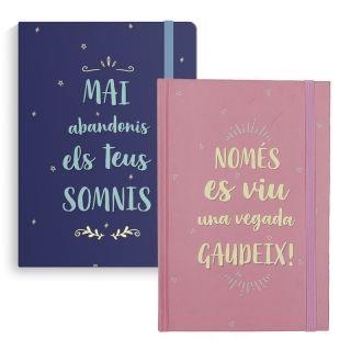 LLIBRETA A5 WAKALA MISSATGES GOMA COLORS | 8435551126282 | WAKCU3506 | Llibreria La Gralla | Llibreria online de Granollers