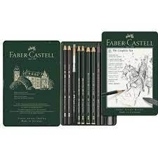 CAIXA LLAPIS FABER CASTELL PITT GRAFIT 11 PECES | 4005401129721 | 112972 | Llibreria La Gralla | Librería online de Granollers