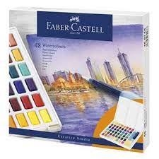 CAIXA AQUAREL.LES FABER CASTELL 48 PASTILLES | 6933256641687 | 169748 | Llibreria La Gralla | Librería online de Granollers